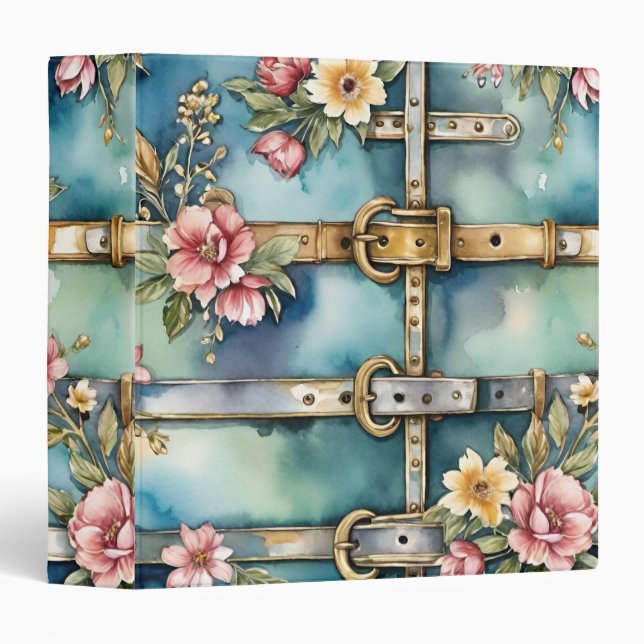 Vintage Shabby Chic Garden Book of Shadows Binder (Front/Spine)