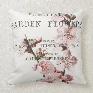 Vintage Shabby Chic Home: Almond Throw Pillow