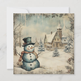 Vintage Shabby Chic Joyeux Noël Carte