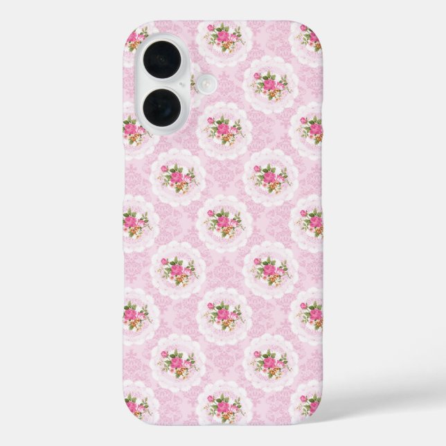 Vintage Shabby Flowers Case-Mate iPhone Case (Back)