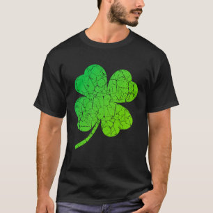 Vintage Shamrock Clovers Retro St Patricks Day Iri T-Shirt