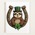 Vintage Shamrock Sloth St. Patricks Day Design 2 Planner<br><div class="desc">Vintage Shamrock Sloth St. Patricks Day Design 2</div>