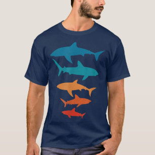 Vintage Shark Animal Lover Zookeeper Retro Style T-Shirt