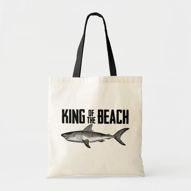 Vintage Shark Beach King Tote Bag (Front)