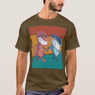 Vintage Shark Dinosaur T-Shirt