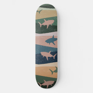 VINTAGE SHARK WAVE SKATEBOARD