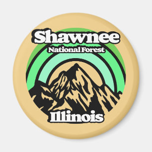 Vintage Shawnee National Forest Illinois Magnet