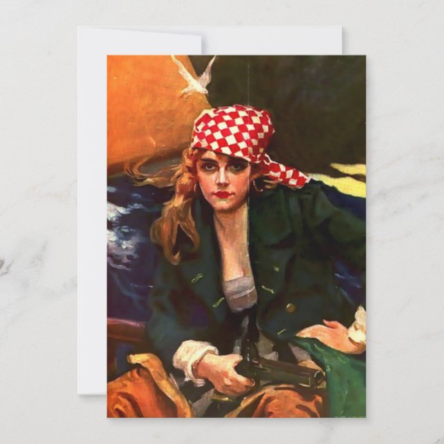 Vintage She Pirate Card (Front)