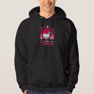 Vintage Sheep Animal  Just A Girl Who Loves Sheeps Hoodie