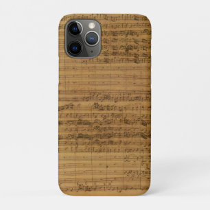 Vintage Sheet Music by Johann Sebastian Bach iPhone 11 Pro Case