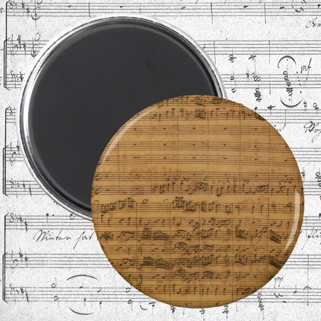 Vintage Sheet Music by Johann Sebastian Bach Magnet (Creator Uploaded)