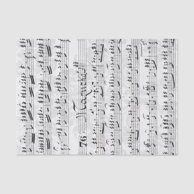 Vintage Sheet Music Collage (Front)