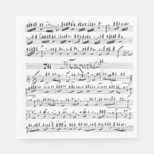 Vintage Sheet Music Napkin