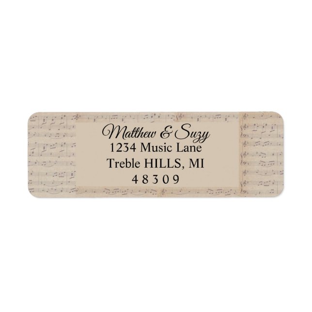 Vintage Sheet Music note Musician  (Front)
