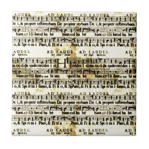 Vintage Sheet Music Tile