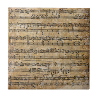 Vintage Sheet Music Tile