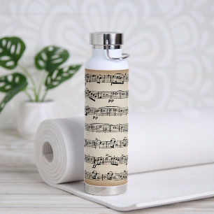 Vintage Sheet Music  Water Bottle