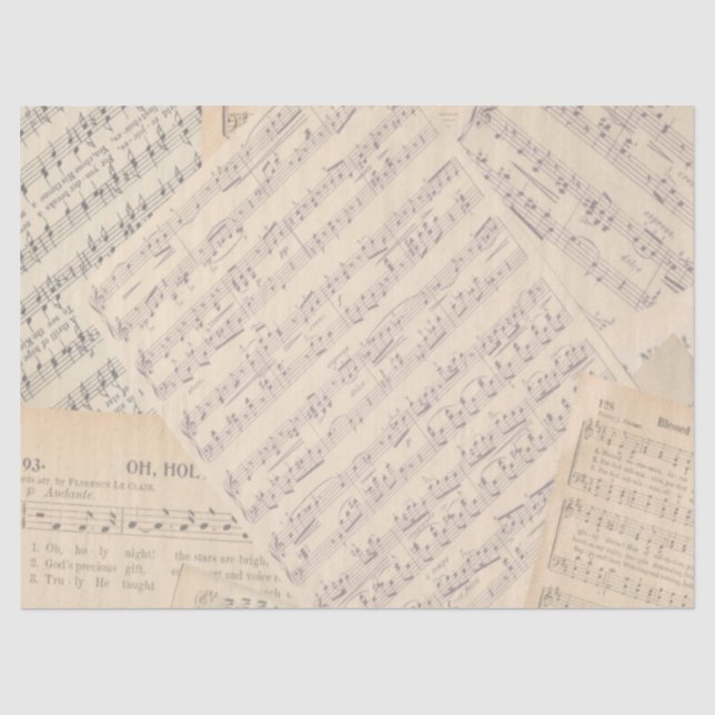 Vintage Sheet Music Wedding (Front)