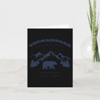 Vintage Shenandoah National Park For Kids Hiking C Card