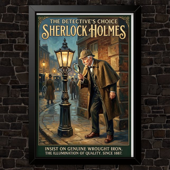 Vintage Sherlock Holmes Advertising Poster (Creator Uploaded)