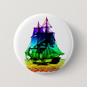 Vintage Ship 2 Inch Round Button