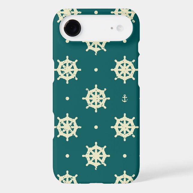 Vintage Ship Wheel Pattern Case-Mate iPhone Case (Back)