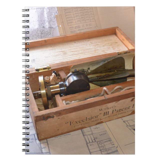 Vintage Ship's Log Notebook (Front)