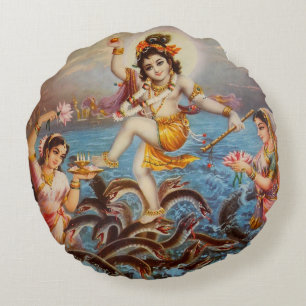 Vintage shiva India coussin