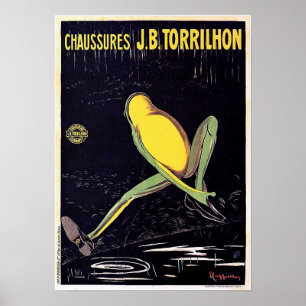 Vintage Shoe Advertisement Poster