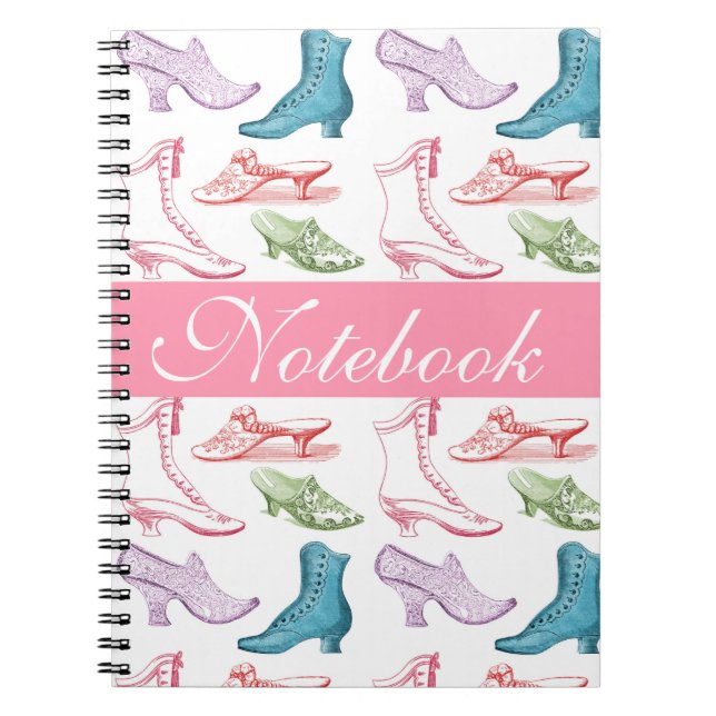 Vintage shoe pattern notebook (Front)