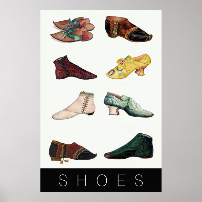 Vintage Shoes Poster (Front)