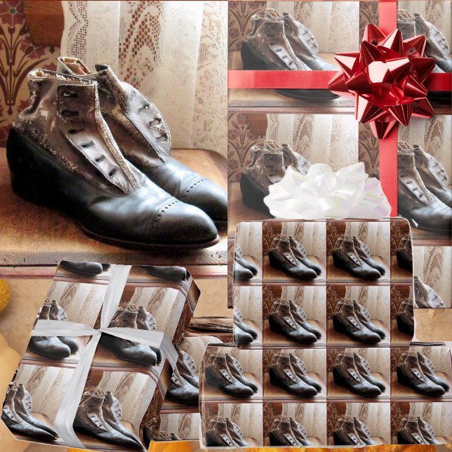 Vintage Shoes Wrapping Paper (Creator Uploaded)