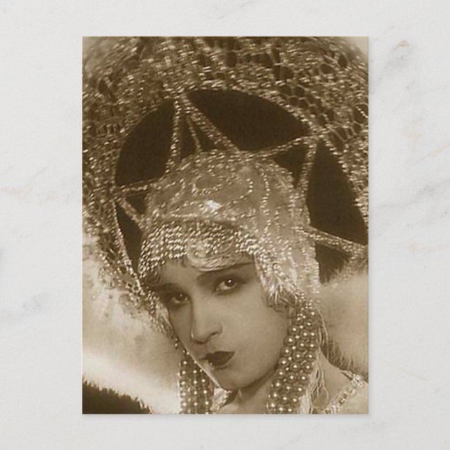 Vintage Showgirl Postcard (Front)