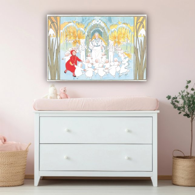 Vintage Sibylle Von Olfers Snow Children Nursery  Poster (Creator Uploaded)