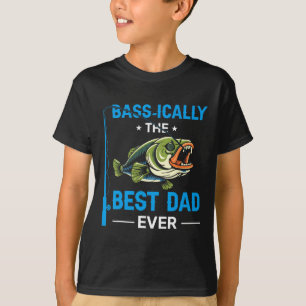 Vintage Sically Best Dad Ever Fisherman Father's D T-Shirt
