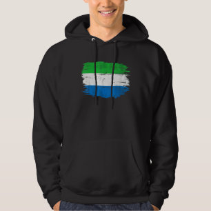 Vintage Sierra Leone Flag For Sierra Leonean Hoodie