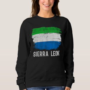 Vintage Sierra Leone Flag For Sierra Leonean Sweatshirt