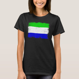 Vintage Sierra Leone Flag Sierra Leonean Independe T-Shirt