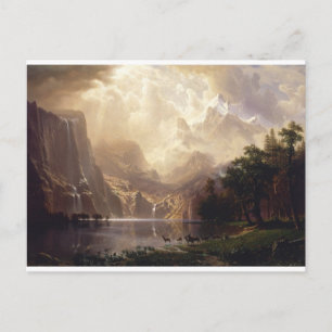 Vintage Sierra Nevada Mountains by Bierstadt Postcard