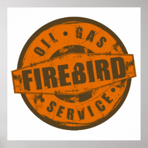 Vintage Sign Firebird Poster