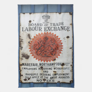 VINTAGE SIGN  KITCHEN TOWEL