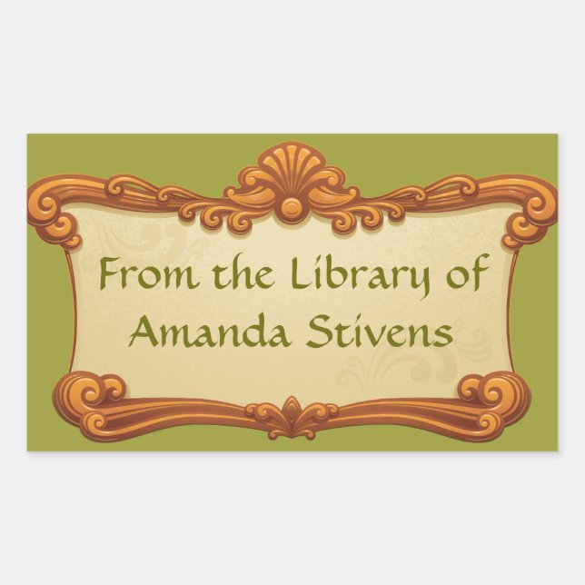 Vintage Sign Library Sticker (Front)