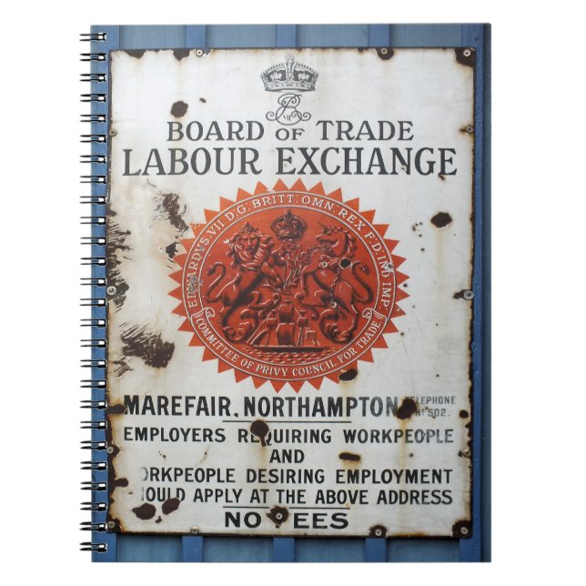 VINTAGE SIGN  NOTEBOOK (Front)