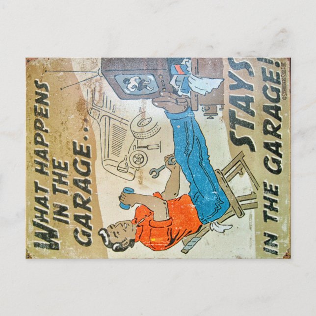 Vintage sign postcard (Front)