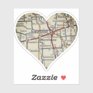 Vintage Sikeston Map