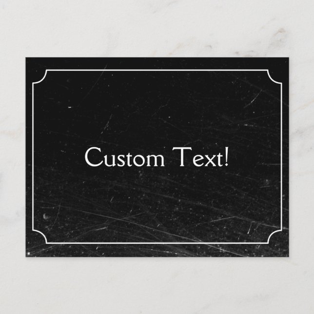 Vintage Silent Film Custom Postcard (Front)