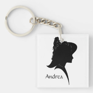 Vintage Silhouette femme en Casquette personnel