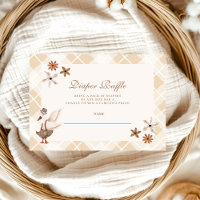 Vintage Silly Goose Whimsical Baby Diapper Raffle