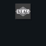 Vintage Silver Art Deco READ Typography - Retro Lu Canvas Print<br><div class="desc">A sophisticated Art Deco inspired design featuring the word "READ" in a metallic silver finish. This elegant graphic combines 1920s Gatsby-style aesthetics with a love for literature,  making it a perfect choice for classic library decor or stylish bookish apparel.</div>