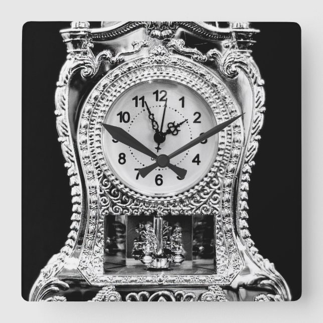 Vintage Silver Clock (Front)